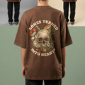 Bones Turned into Hearts : Oversized Smockey Tee