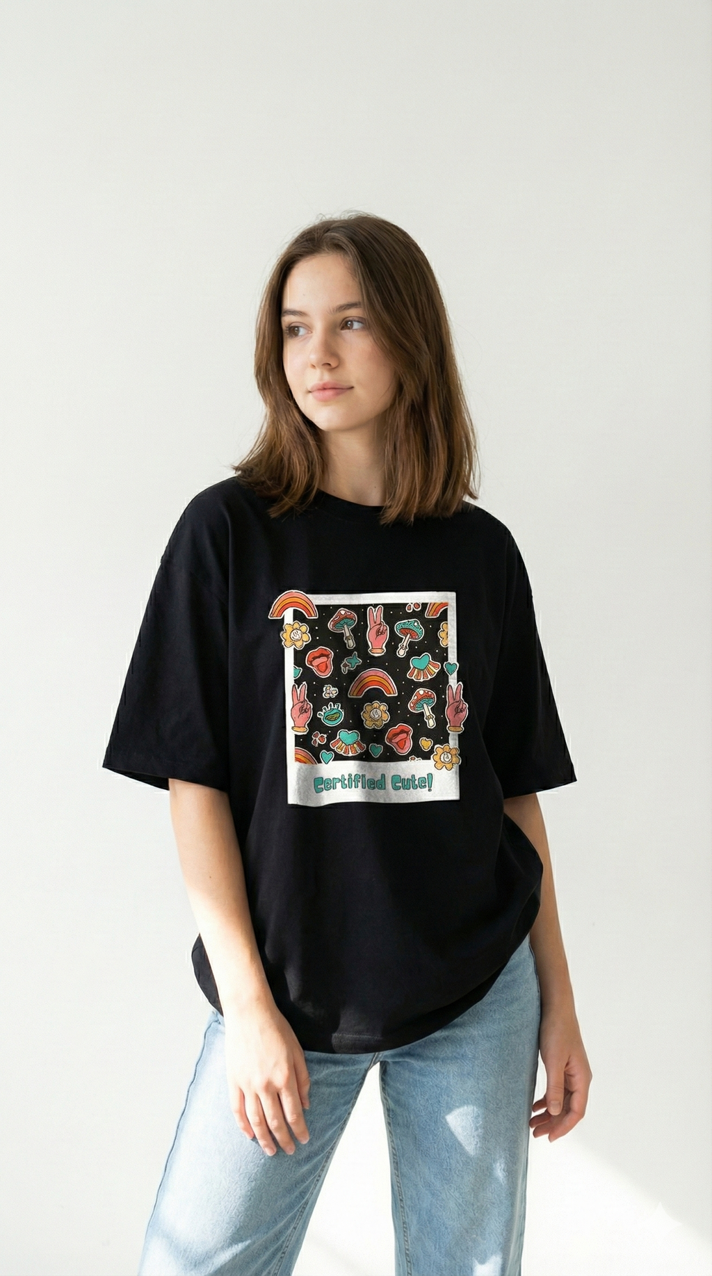 Certified Cute : Women : Oversized Smockey Tee