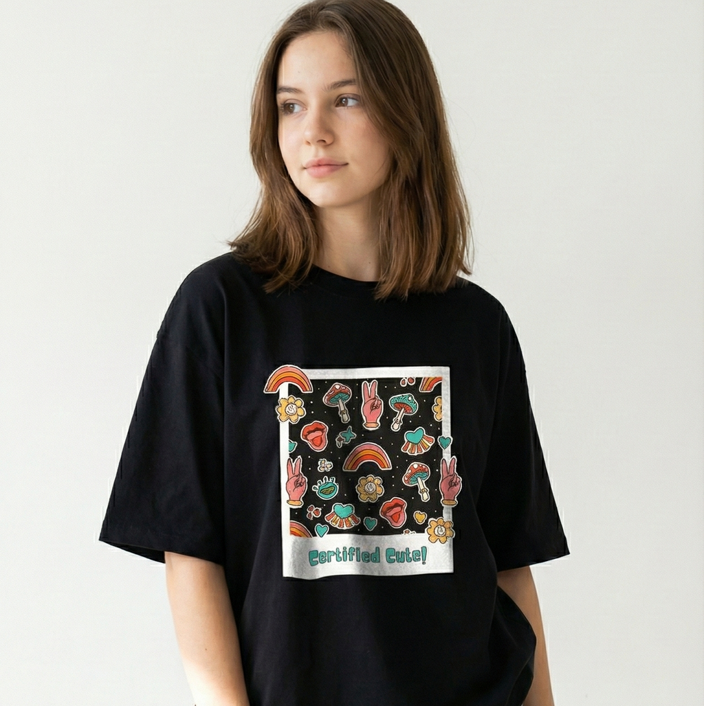Certified Cute : Women : Oversized Smockey Tee