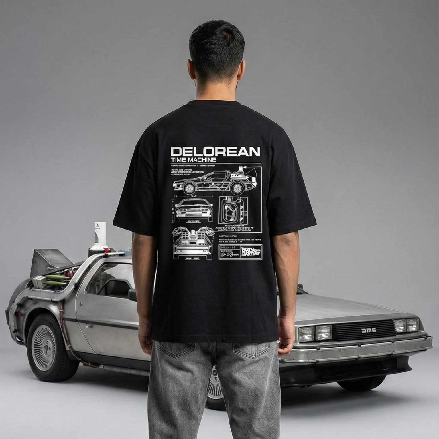 Delorean: SuperCar:  Oversized Smockey Tee