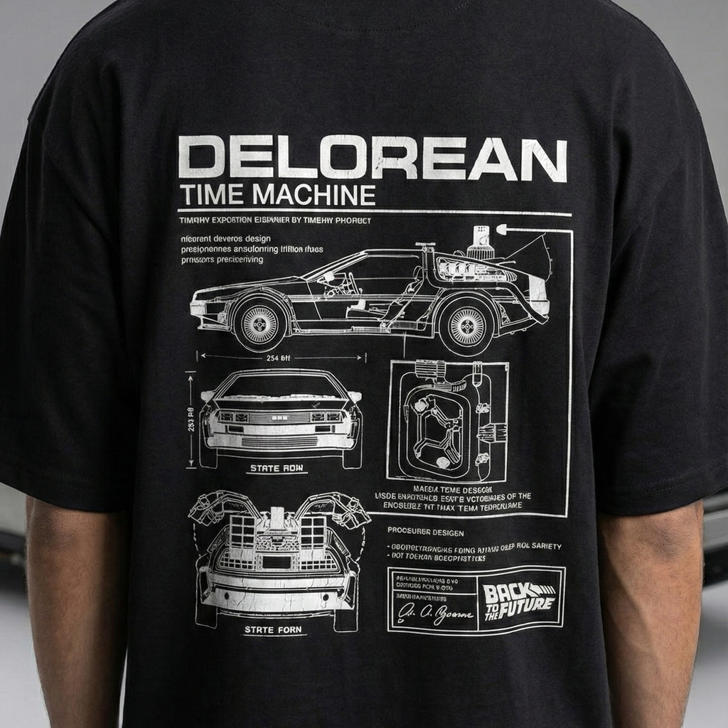 Delorean: SuperCar:  Oversized Smockey Tee