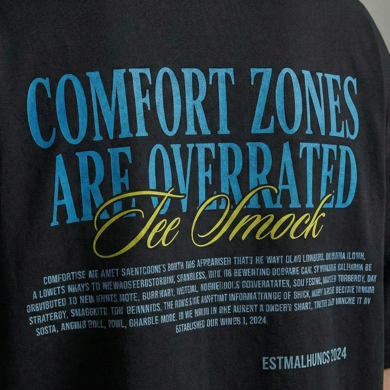 Comfort Zones Are Overrated : In House Tee Smock: Oversized Smockey Tee: Unisex