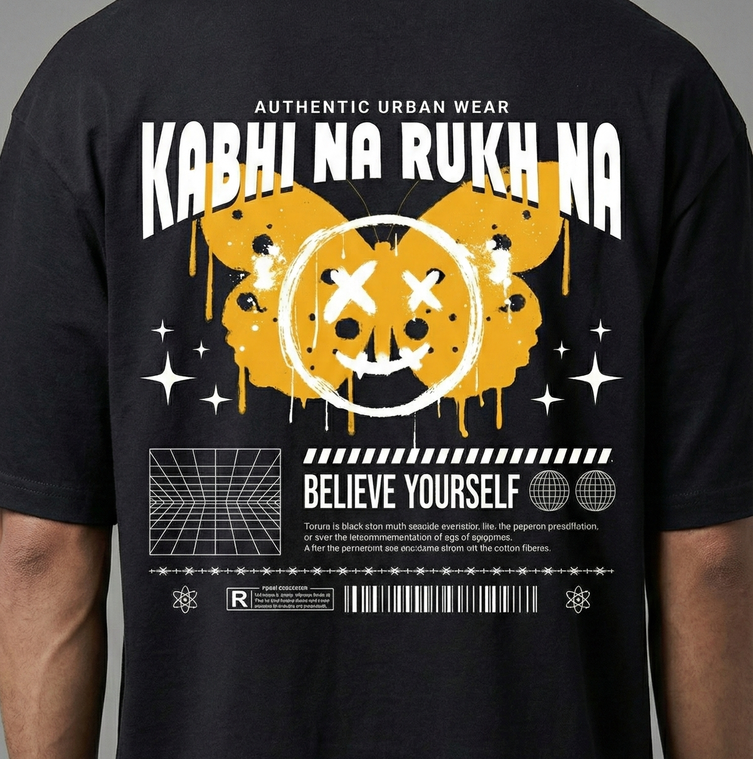 Kabhi Na Ruk Na : Bakaiti : Oversized Smockey Tee Unisex