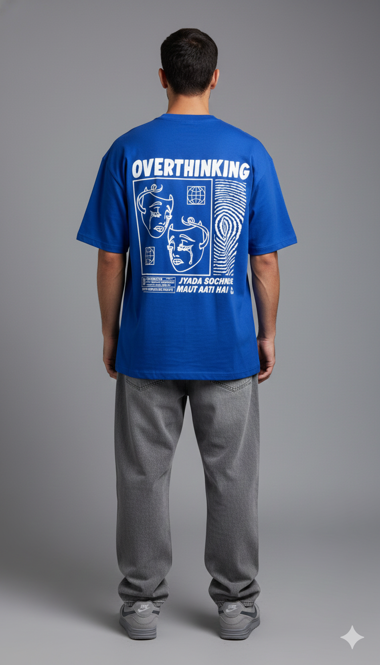 Overthinking ek Bimari hai: Unisex Oversized Smockey Tee