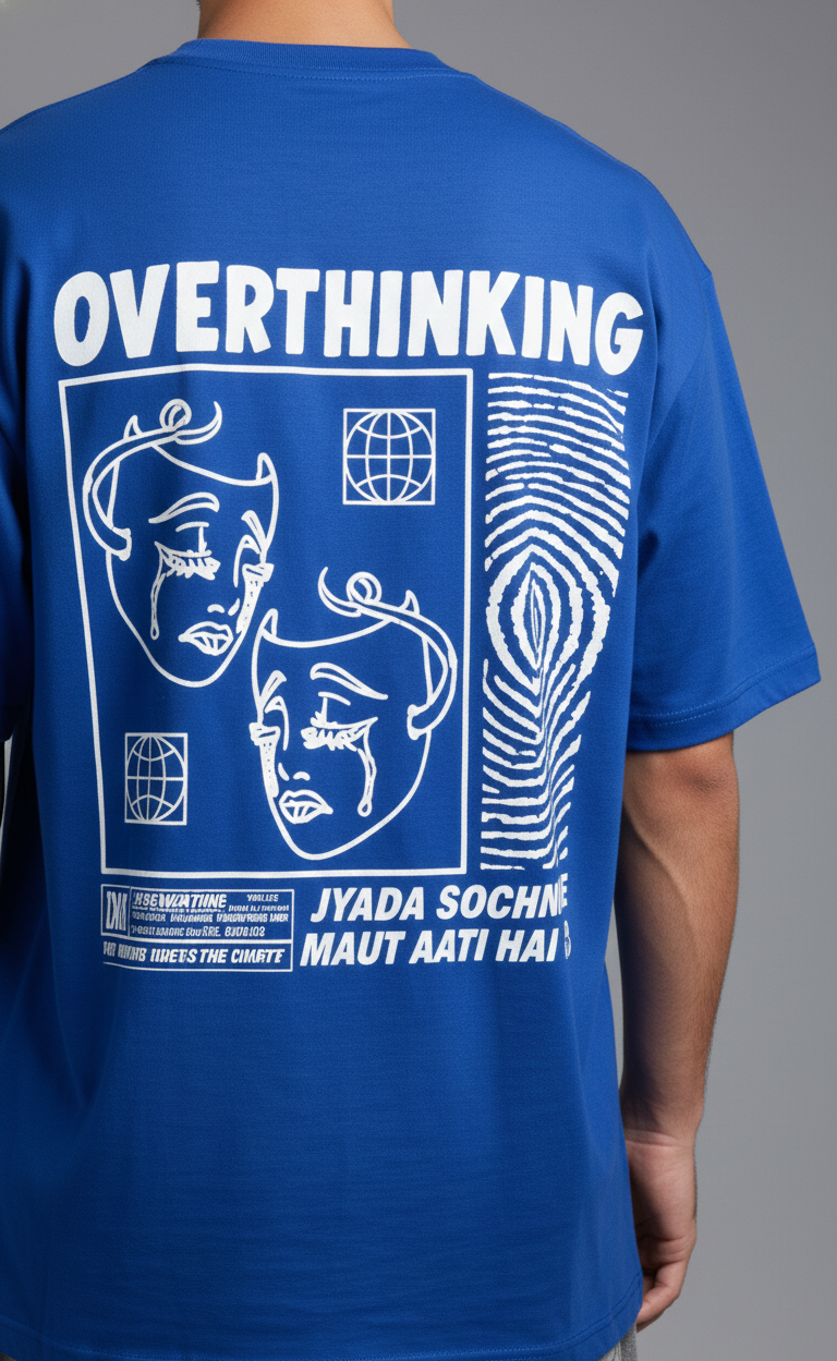 Overthinking ek Bimari hai: Unisex Oversized Smockey Tee