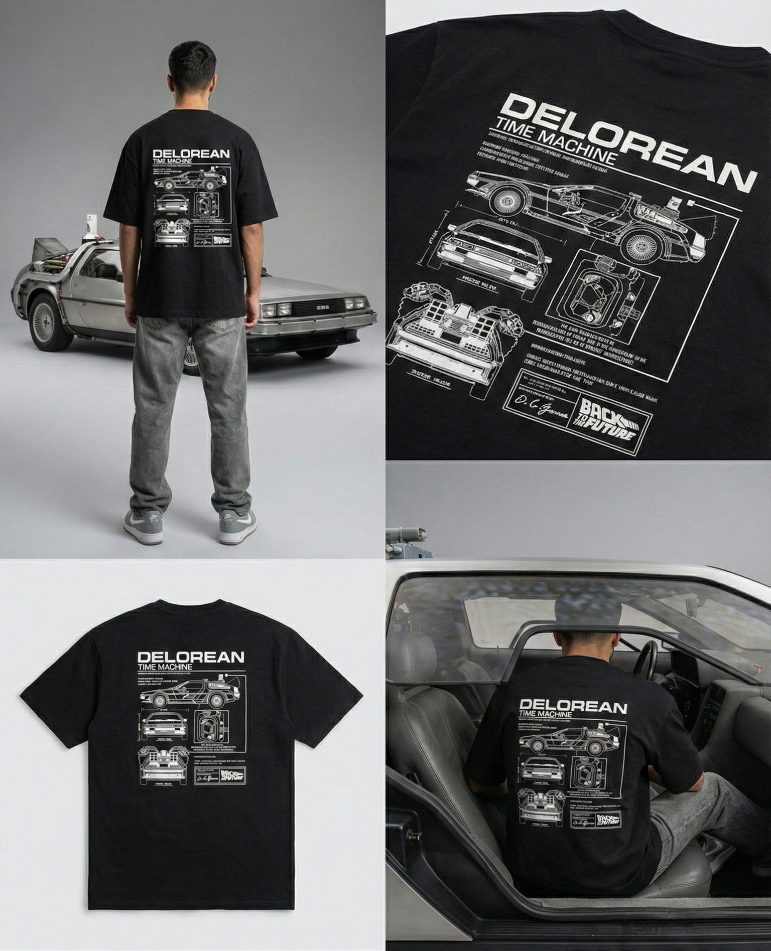 Delorean: SuperCar:  Oversized Smockey Tee