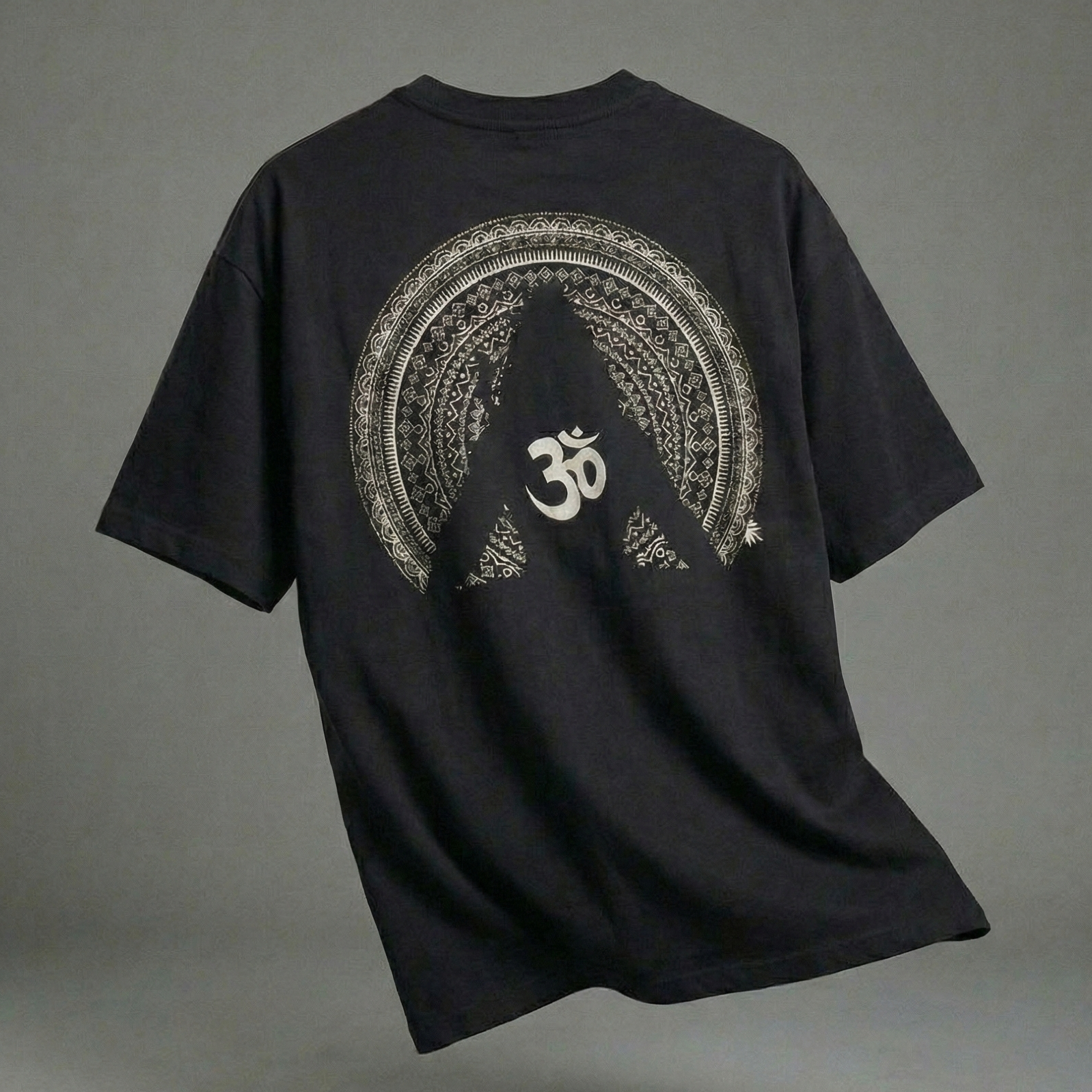 Aum Shiva : Lord Shiva Black Oversized Smockey Tee