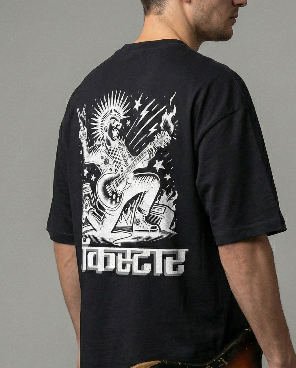 ROCKSTAR : HINDI: Oversized Smockey Tee