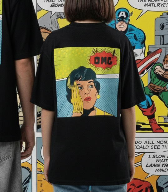 OMG : Superheroine : Oversized Smockey Tee Unisex