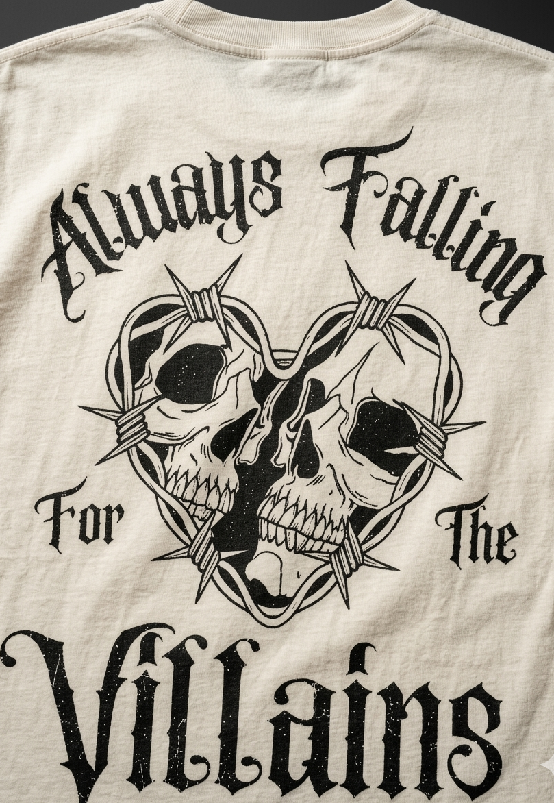 Always falling for Villain:TS : OVERSIZED TEE