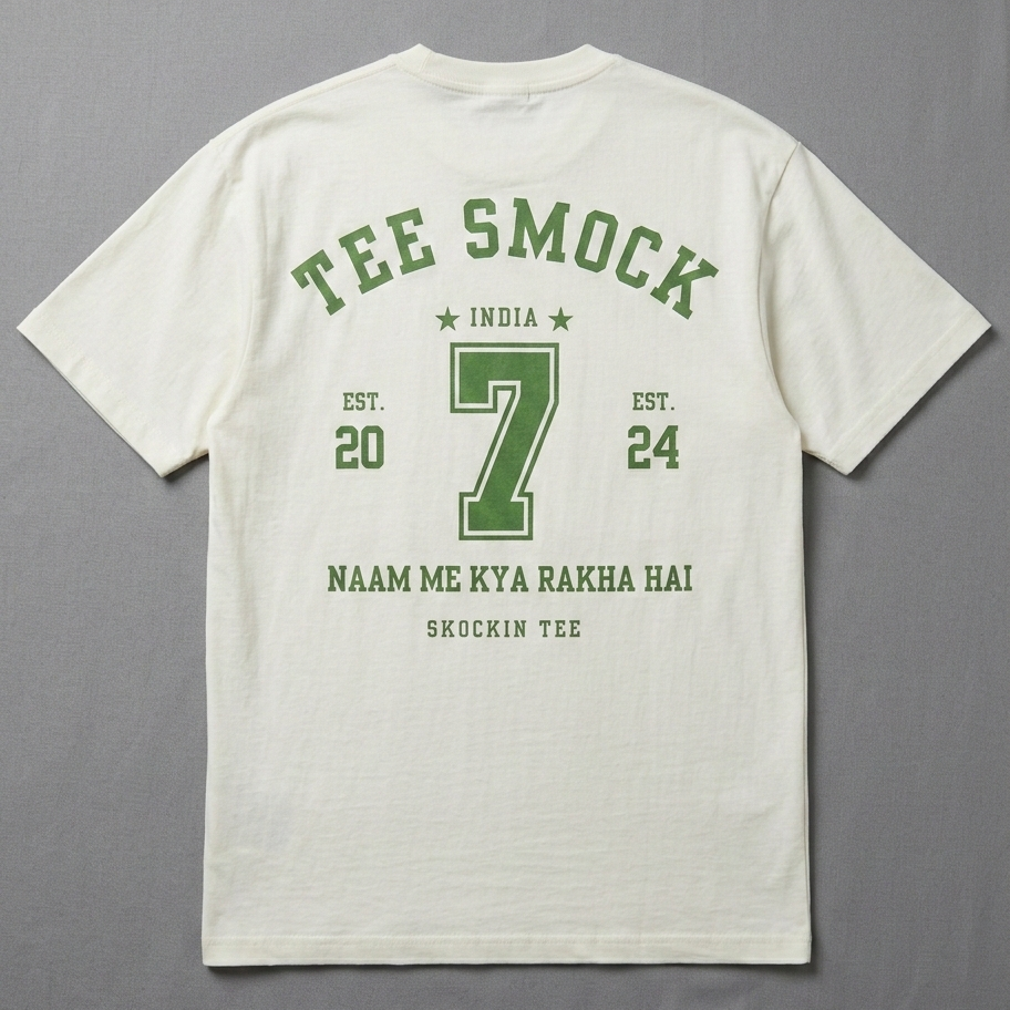 India Jersey what's in name TS : Oversized Smockey Tee