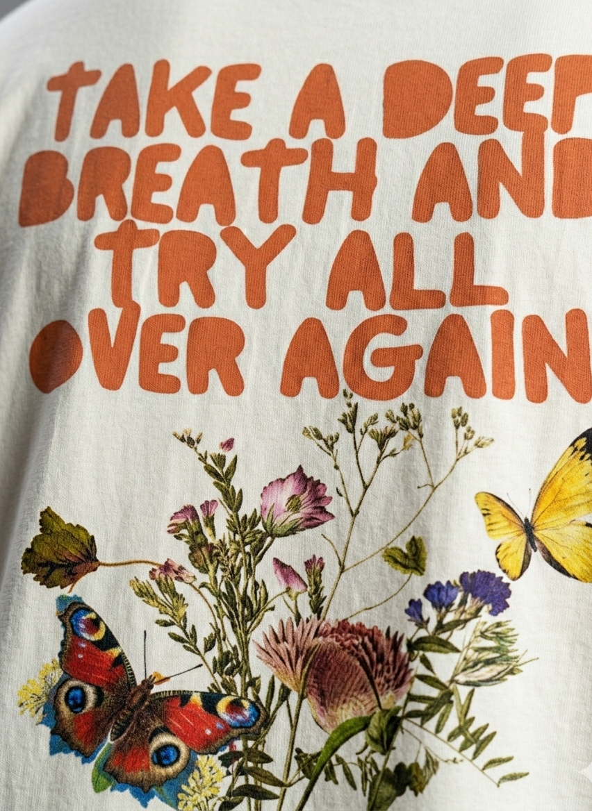 Self Motivation TS : Oversized Smockey Tee
