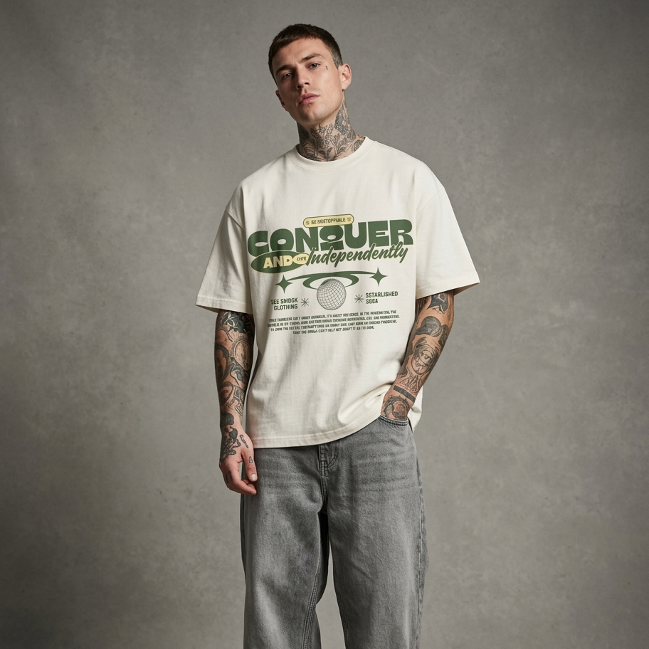 CONQUER:TS : OVERSIZED TEE