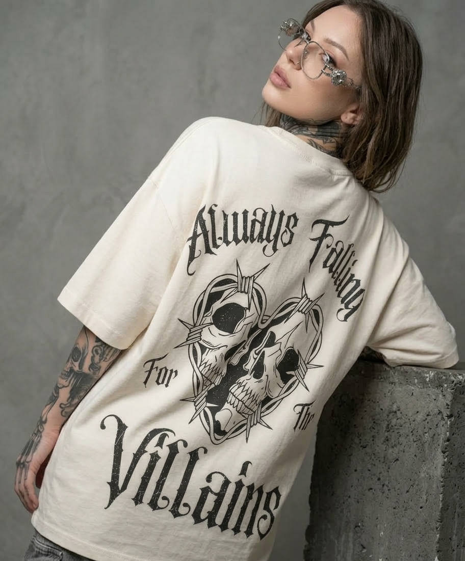 Always falling for Villain:TS : OVERSIZED TEE
