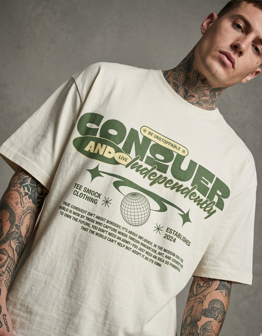 CONQUER:TS : OVERSIZED TEE