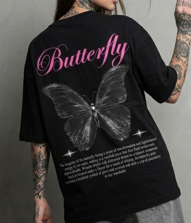 Butterfly: Oversized fit TS
