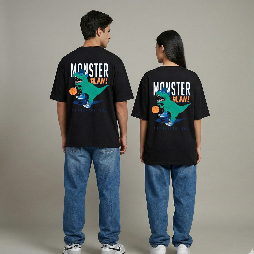 Monster Slam: Unisex: Oversized Smockey Tee: Unisex