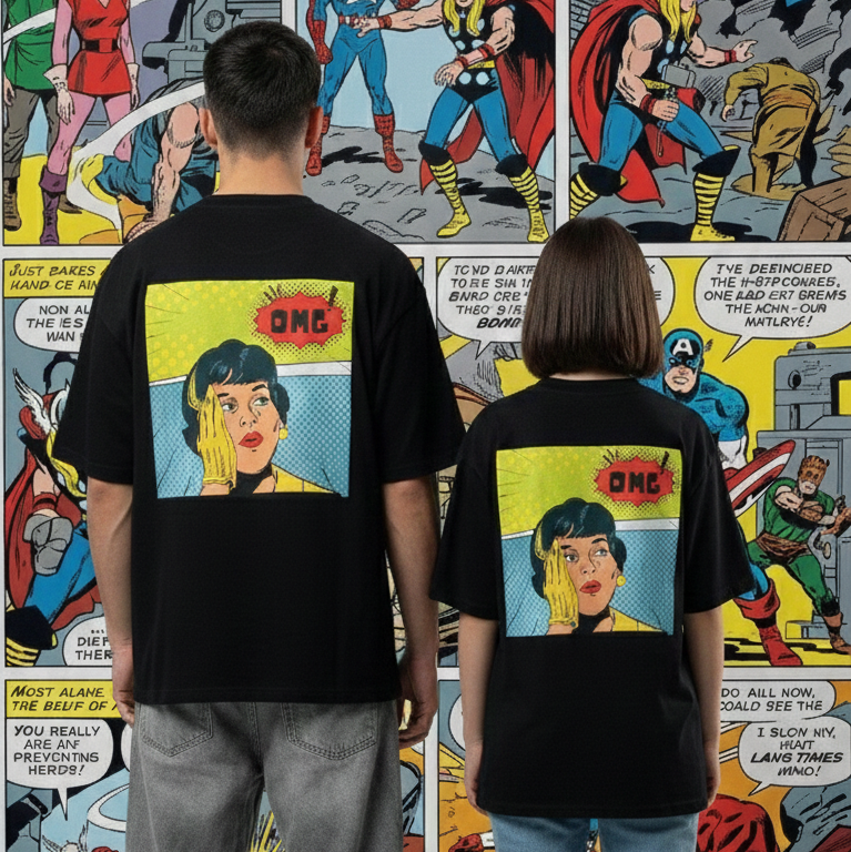 OMG : Superheroine : Oversized Smockey Tee Unisex