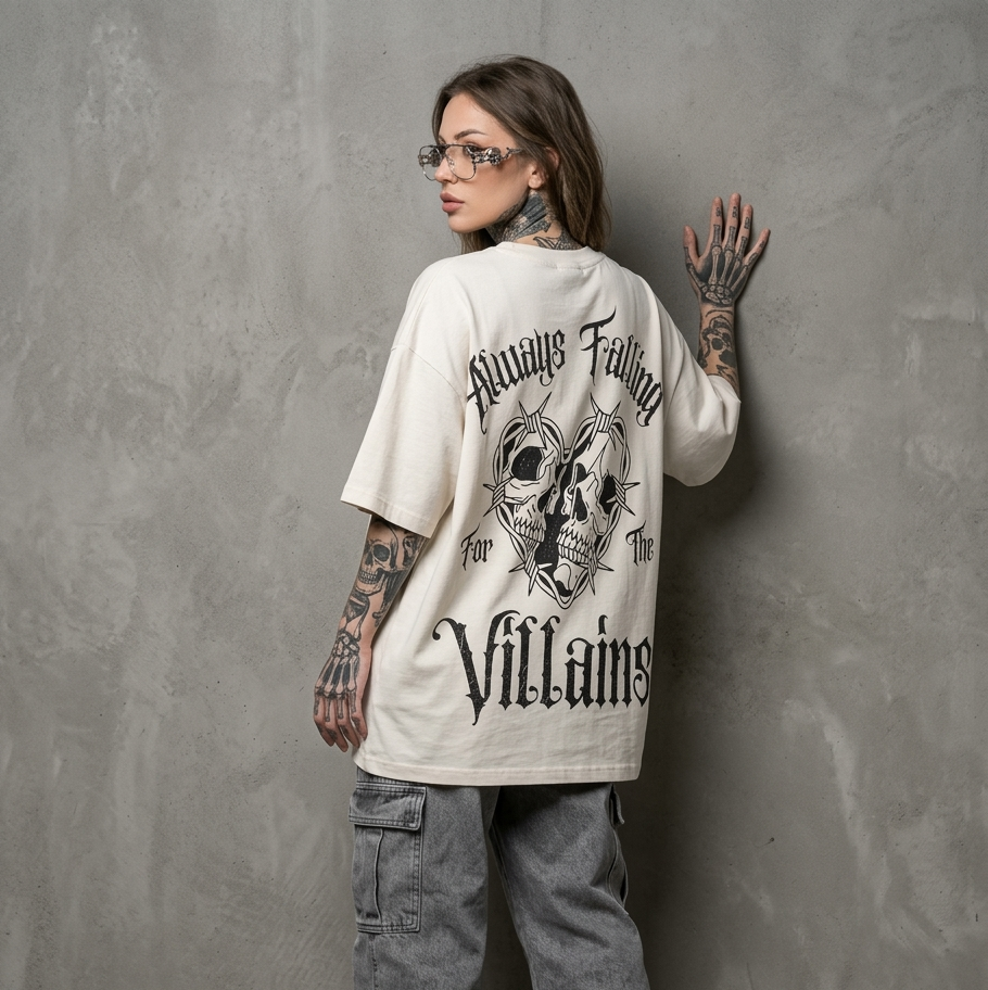 Always falling for Villain:TS : OVERSIZED TEE