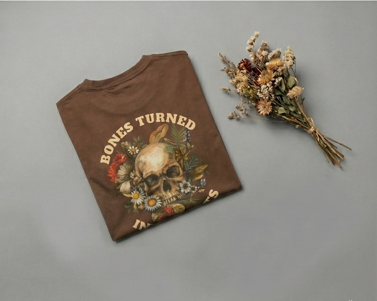 Bones Turned into Hearts : Oversized Smockey Tee