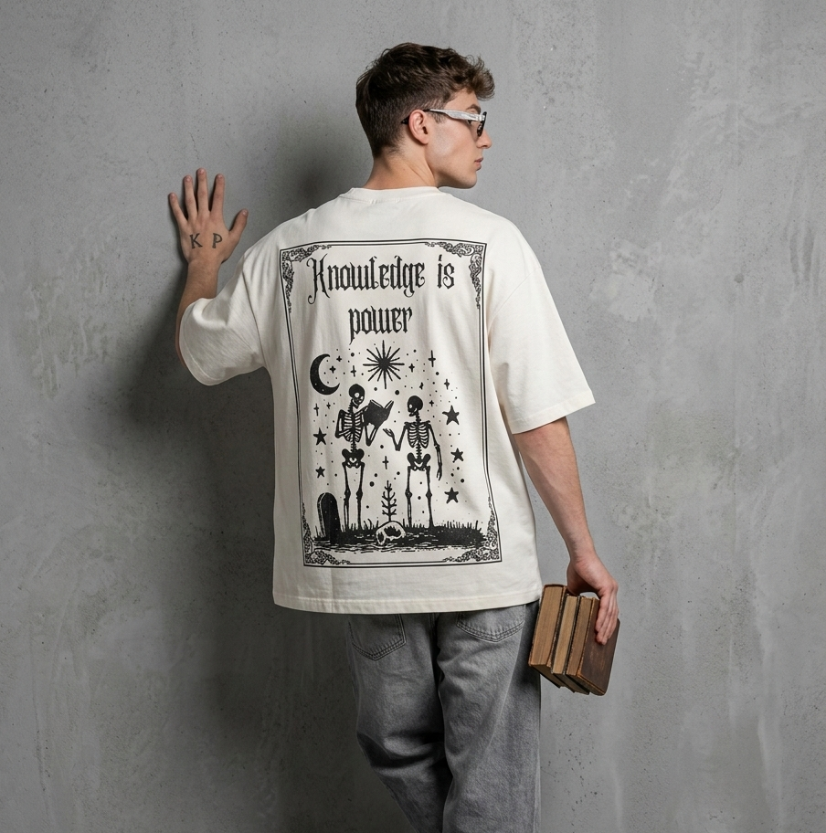 Knowledge is Power:TS : OVERSIZED TEE