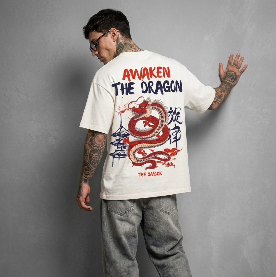 Awaken The Dragon:TS : OVERSIZED TEE