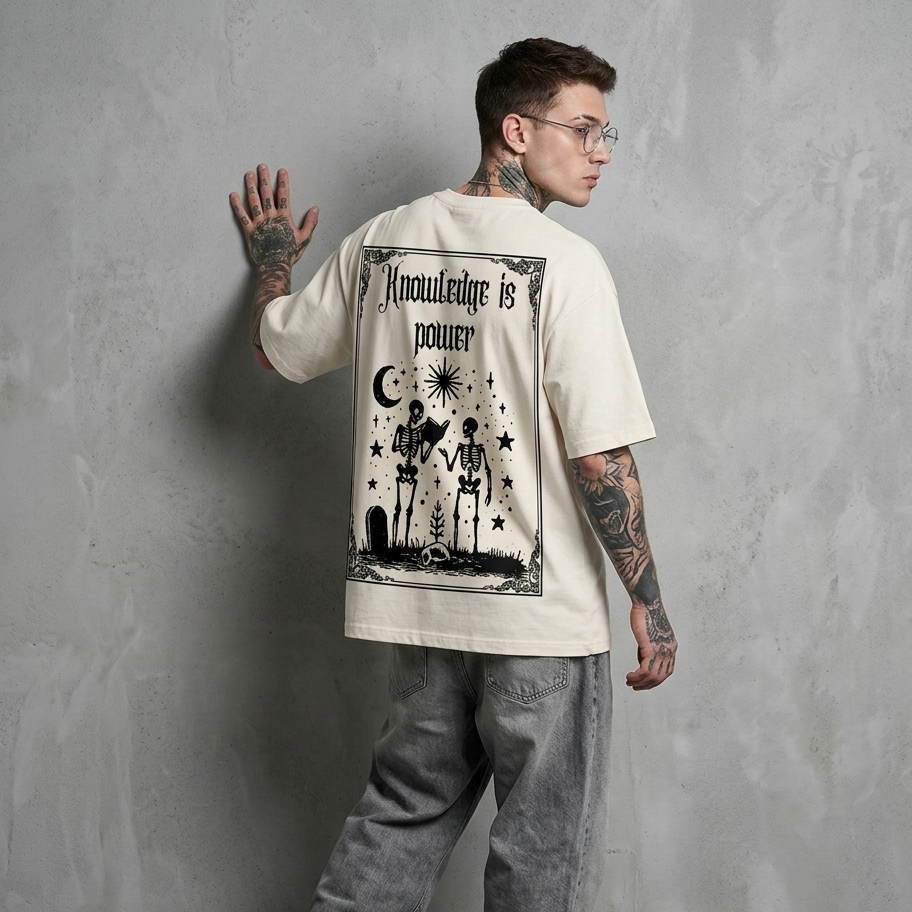 Knowledge is Power:TS : OVERSIZED TEE