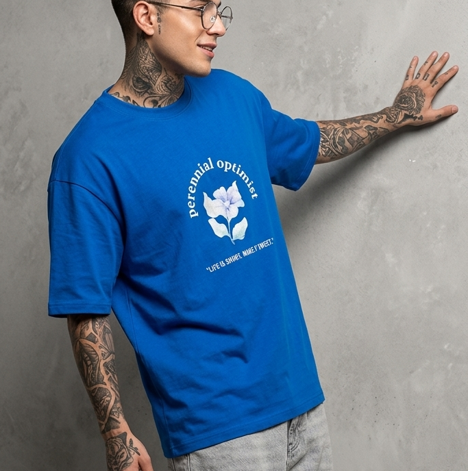 Flowery : Oversized Smockey Tee