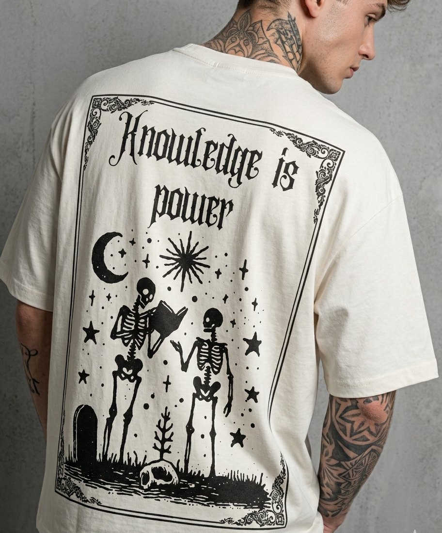 Knowledge is Power:TS : OVERSIZED TEE