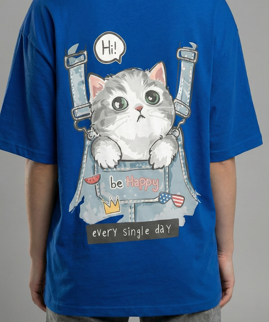 Cute Kitten : Oversized Smockey Tee