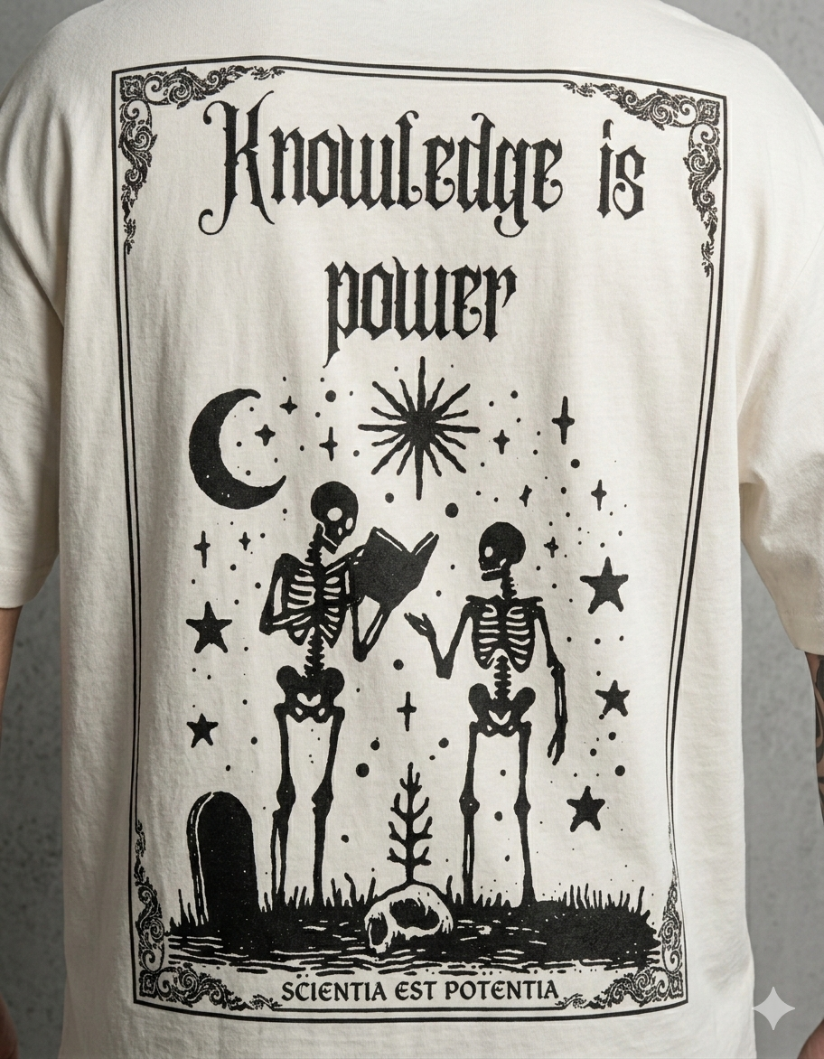 Knowledge is Power:TS : OVERSIZED TEE