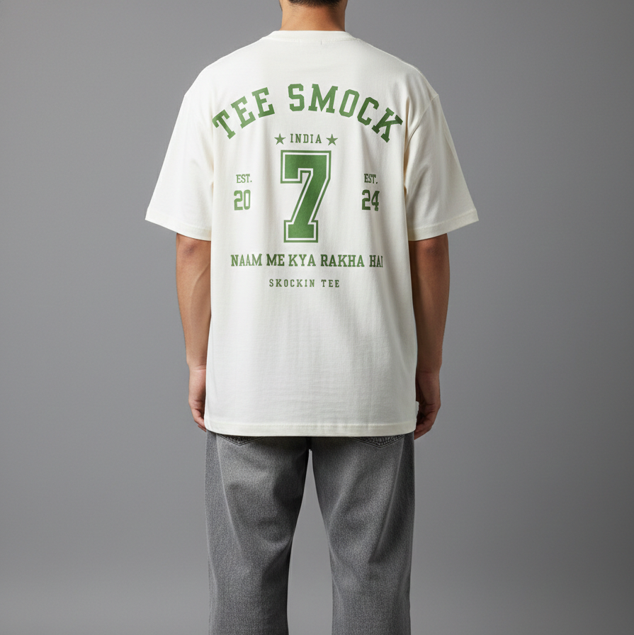 India Jersey what's in name TS : Oversized Smockey Tee