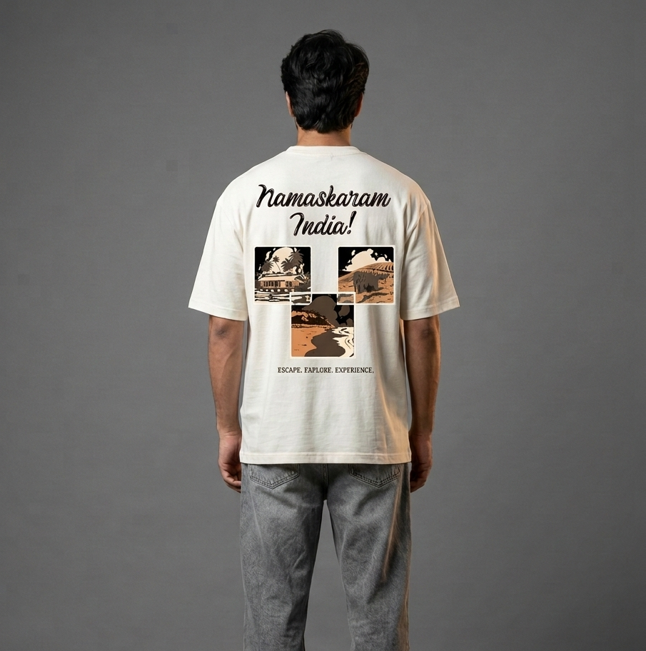 Namaskaram : Oversized Smockey Tee