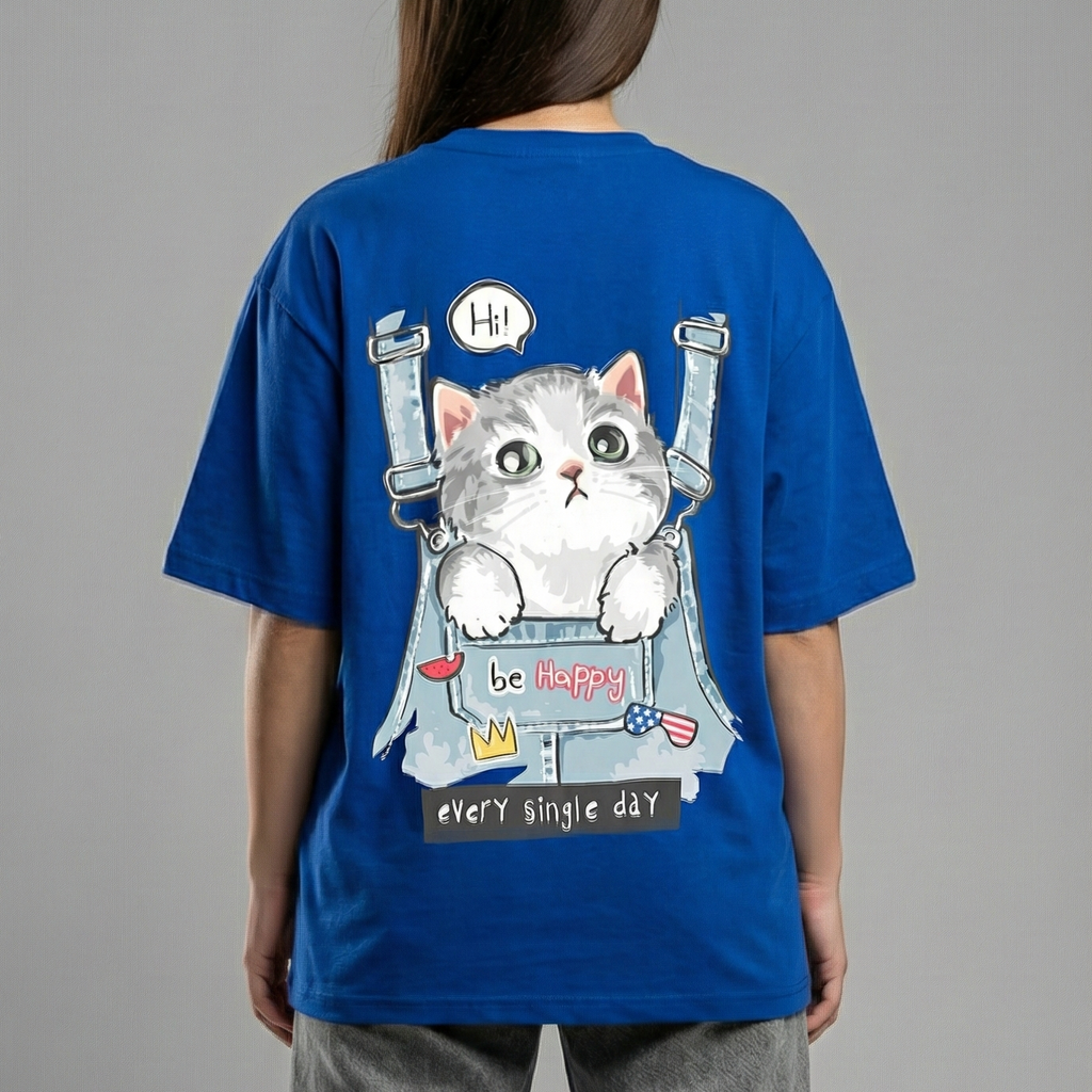 Cute Kitten : Oversized Smockey Tee