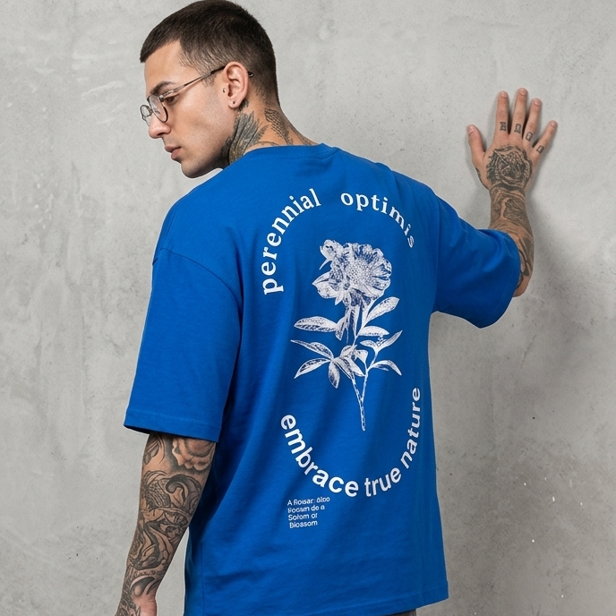 Flowery : Oversized Smockey Tee