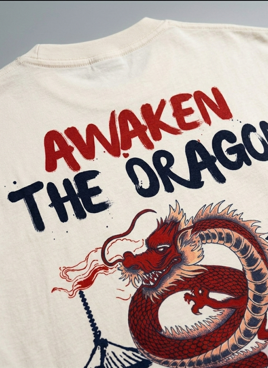 Awaken The Dragon:TS : OVERSIZED TEE
