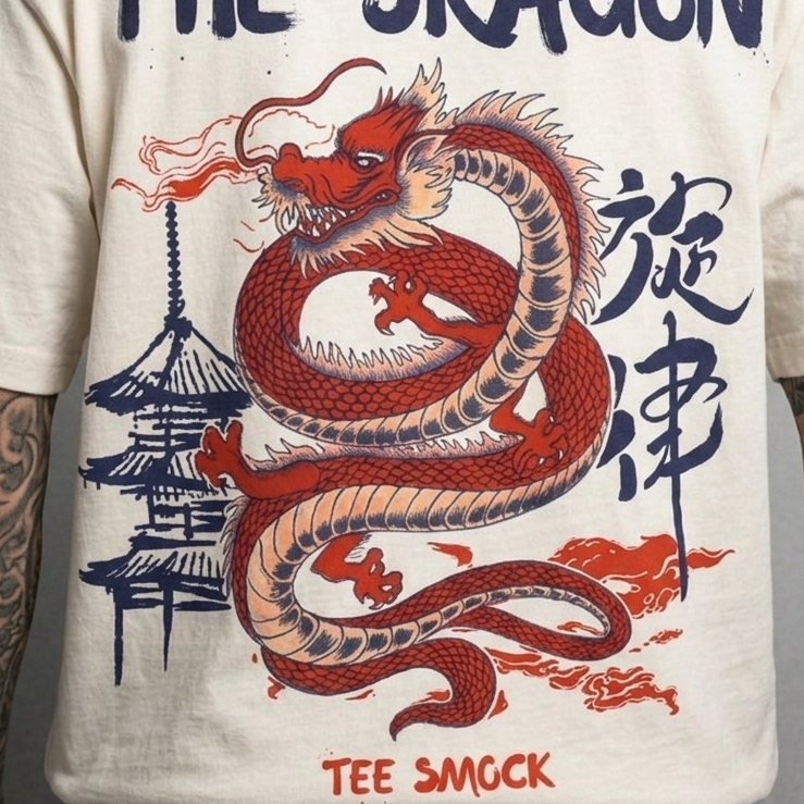 Awaken The Dragon:TS : OVERSIZED TEE