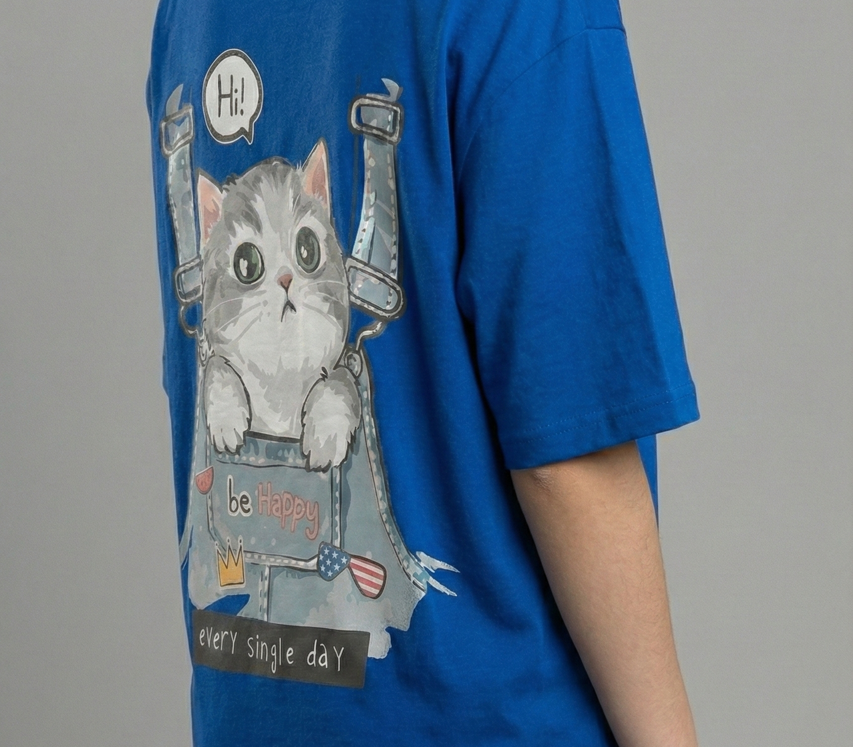 Cute Kitten : Oversized Smockey Tee